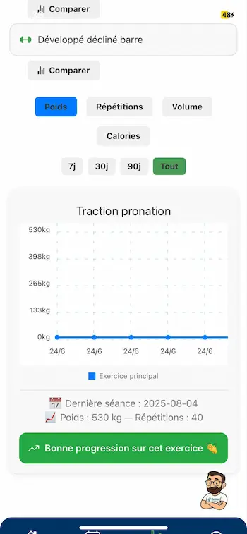 Interface BeWellSports : défis, badges et gamification