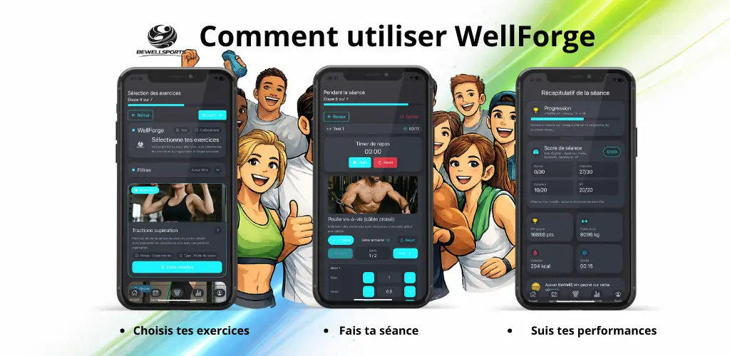 Illustration de WellForge dans BeWellSports