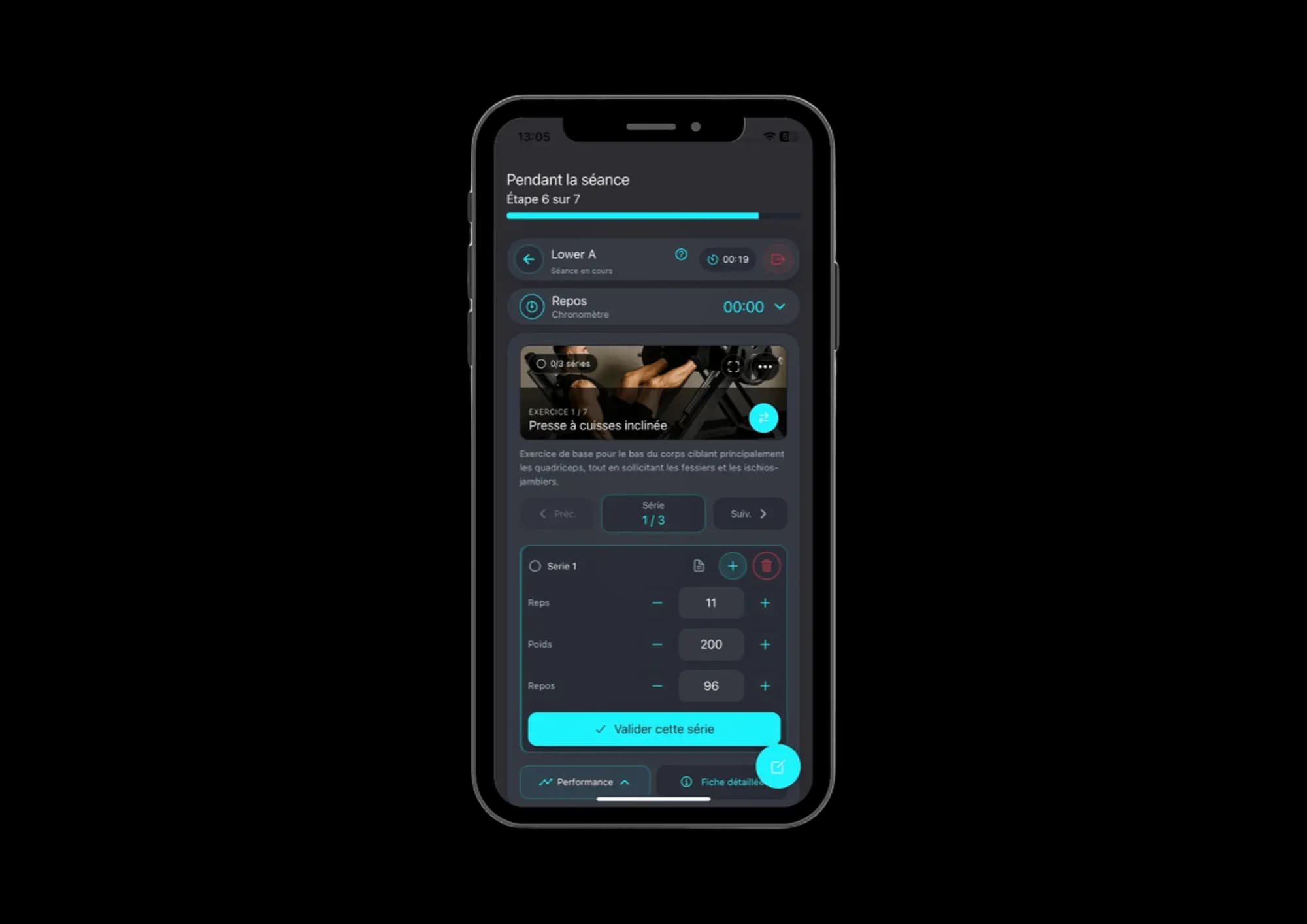 WellForge : suivi d’une séance et validation des séries